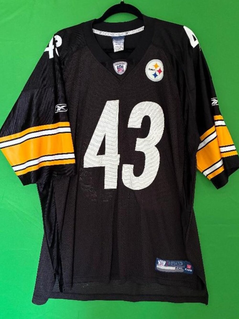 *TROY POLAMALU* Pittsburgh Steelers NFL Equipment On Field FOOTBALL Jersey 2XL